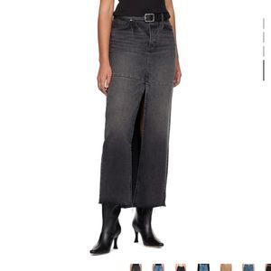 Reformation Tazz Maxi denim skirt